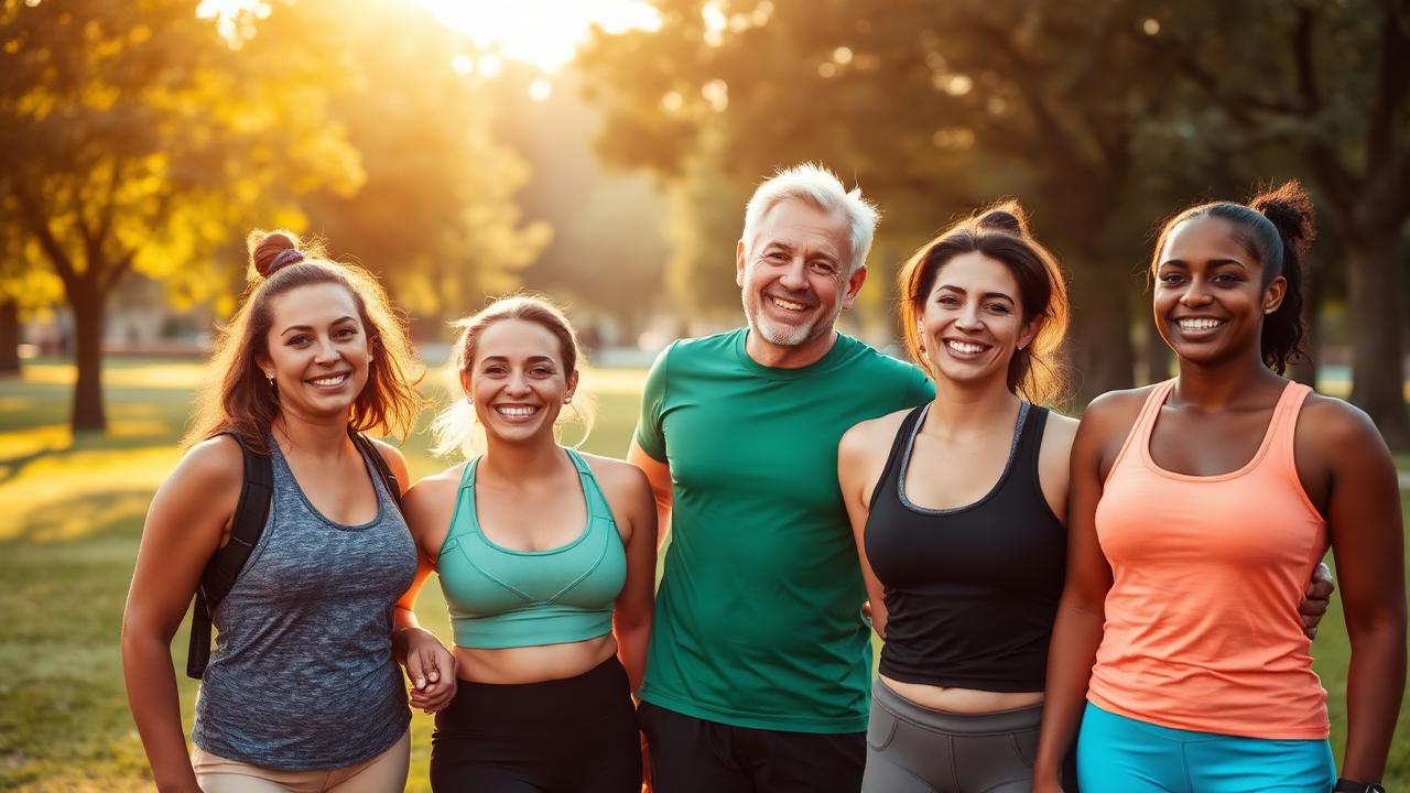 Group of healthy adults outdoors representing KetoVera customers in the US, Canada, Australia and the UK